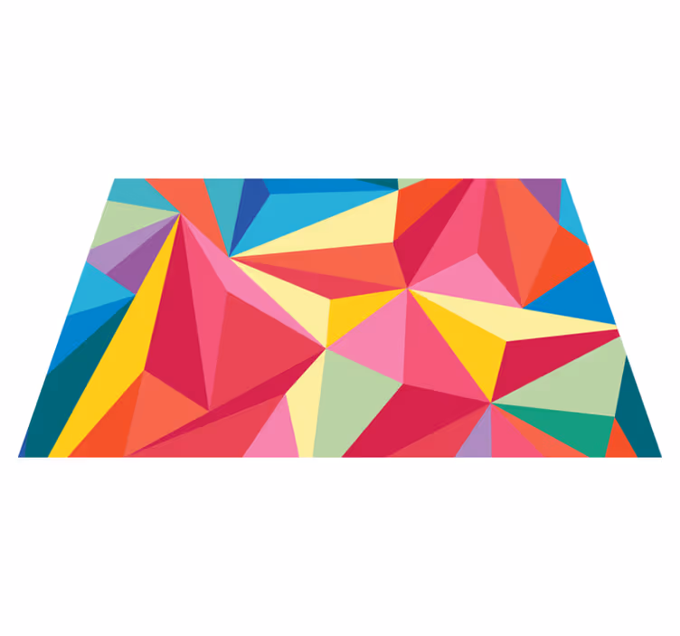Originele placemat geometrische kleurencompositie - TenStickers