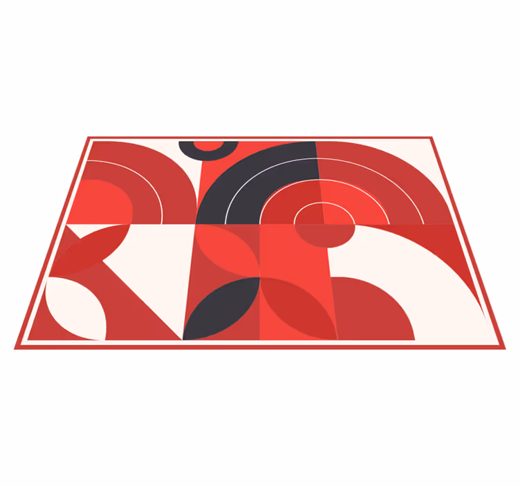Moderne placemat met levendige geometrische vormen - TenStickers