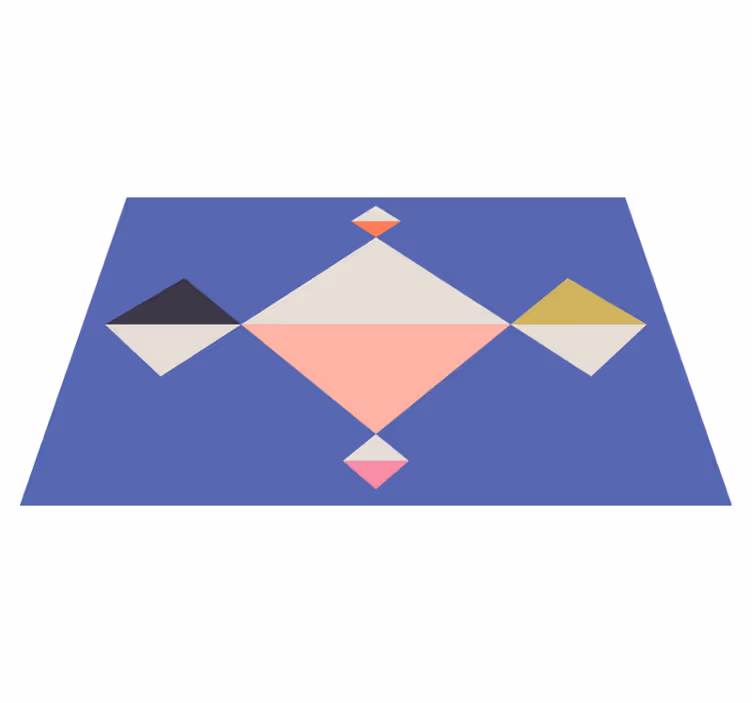 Moderne placemat geometrische kleurvierkanten - TenStickers