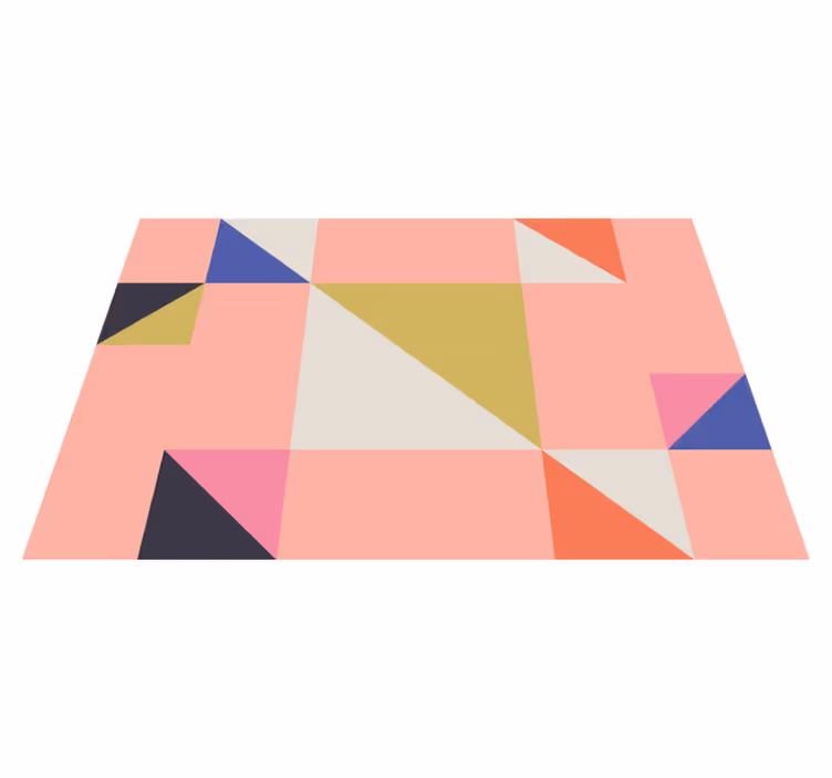 Moderne placemat geometrische kleursecties - TenStickers
