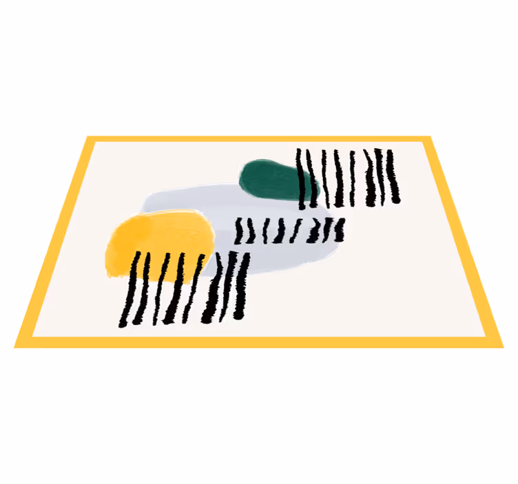 Moderne placemat levendige geometrische vormen - TenStickers