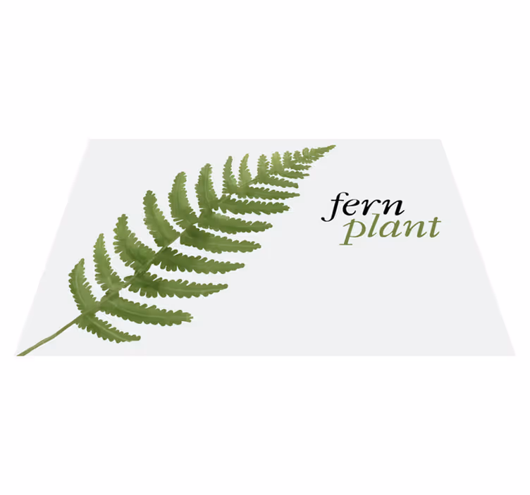 Originele placemat voor varenplantdisplay - TenStickers