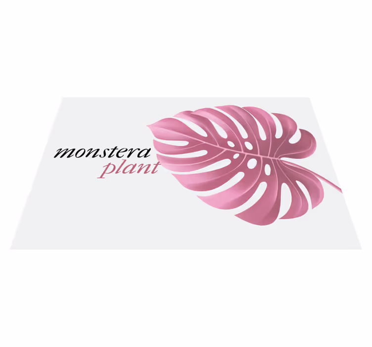 Originele placemat met monstera bladmotief - TenStickers