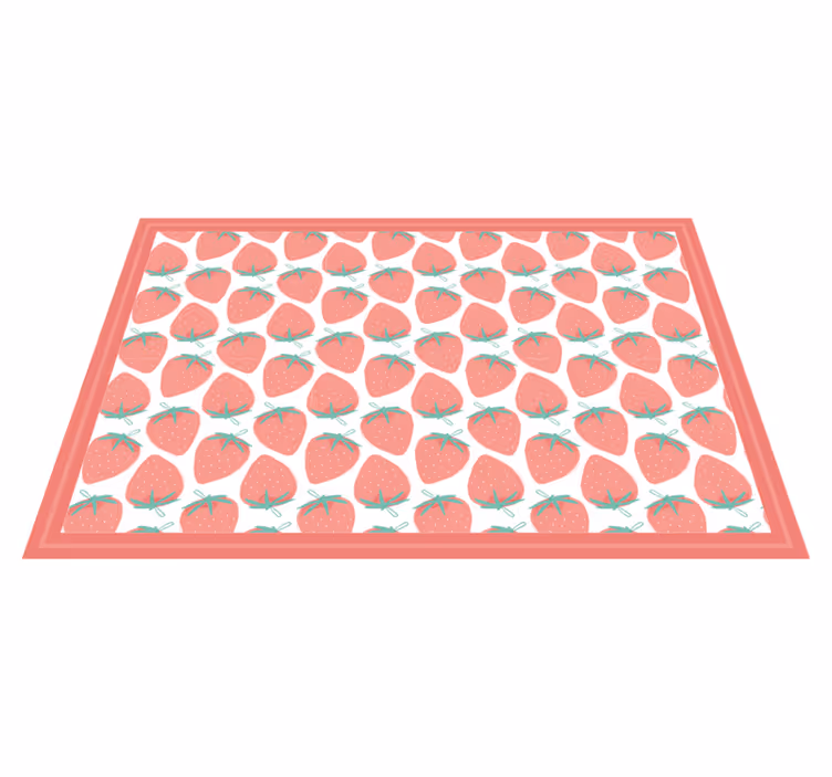 Originele placemat met aardbeienpatroon - TenStickers