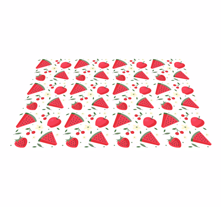Kinder placemat fruit schijfjes patroon - TenStickers