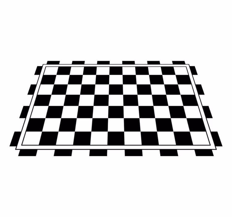 Moderne placemat met geruit patroon basis - TenStickers