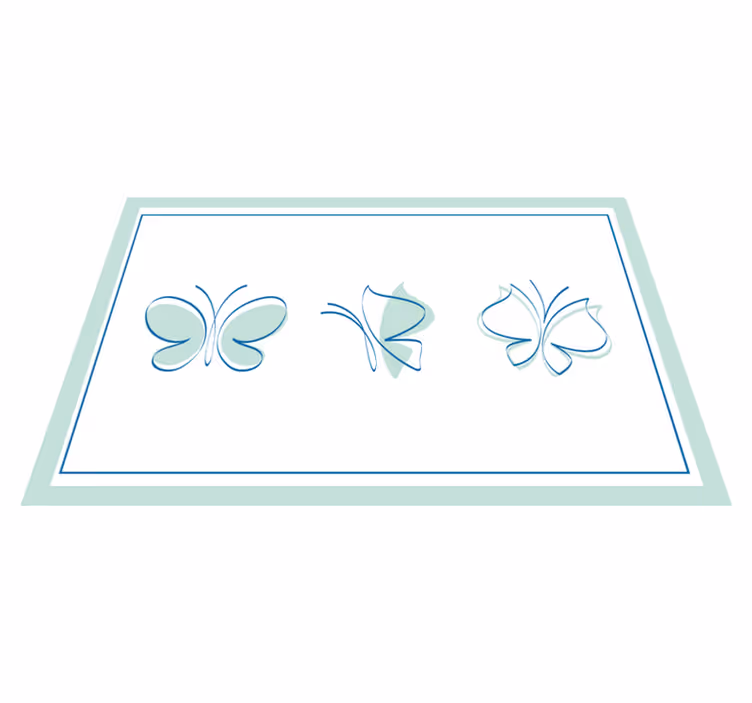 Originele placemat met elegante vlindermotieven - TenStickers