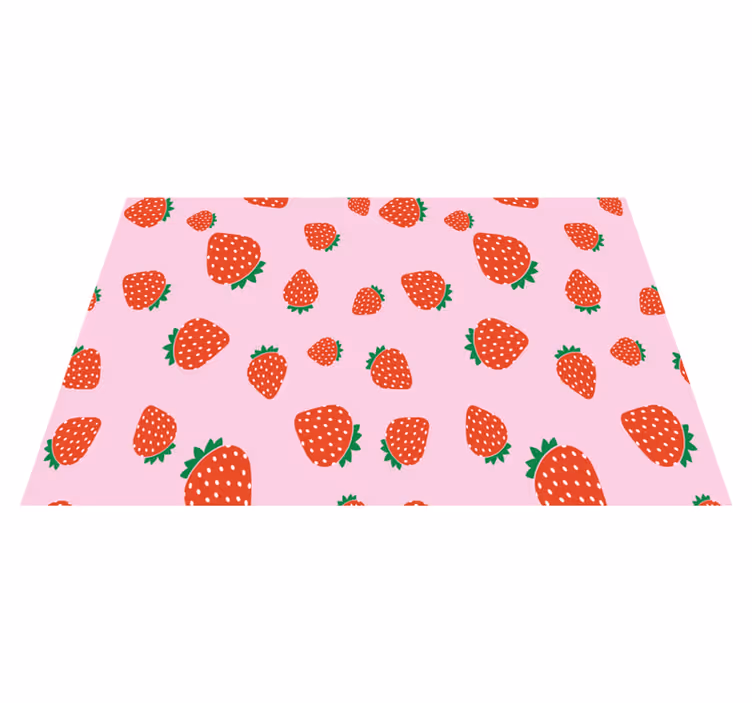 Kinder placemat aardbeienmotief - TenStickers