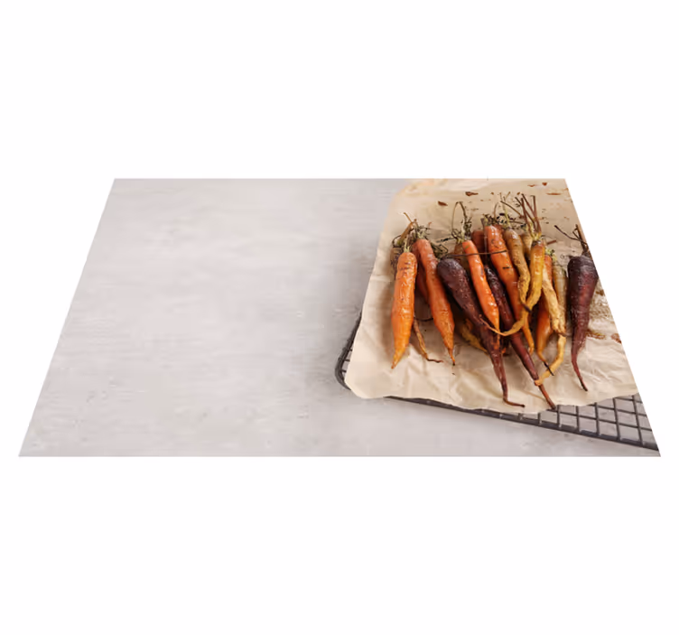 Restaurant placemats geroosterde kleurrijke wortels - TenStickers