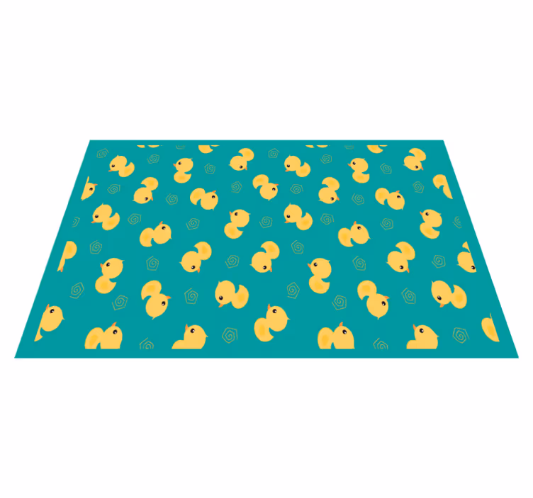 Kinder placemat schattig eendjespatroon - TenStickers