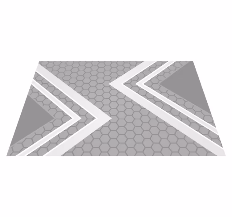 Moderne placemat met geometrische patroonaccenten - TenStickers