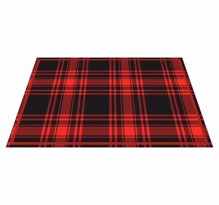 Placemat tartanpatroon tafeloppervlak - TenStickers