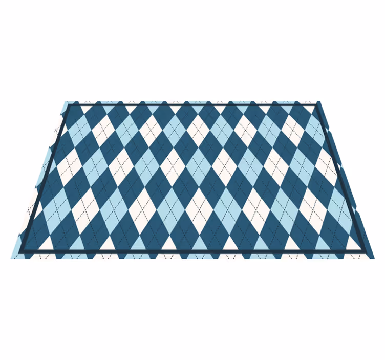 Moderne placemat in harlequinpatroonstijl - TenStickers
