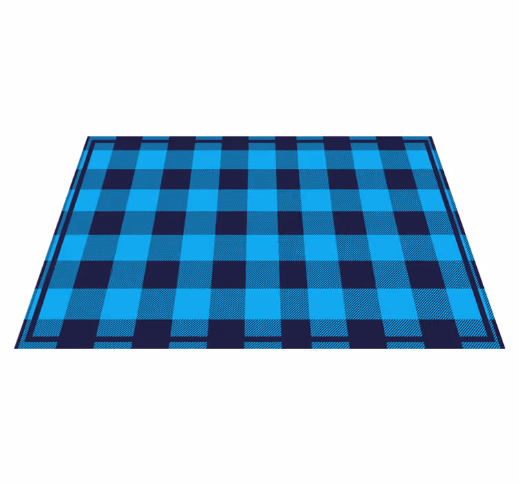 Placemat met geruit patroon ontwerp - TenStickers