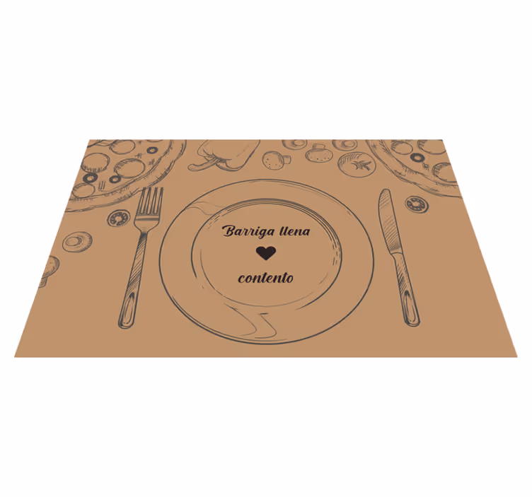Originele placemat lege schaal met hart - TenStickers