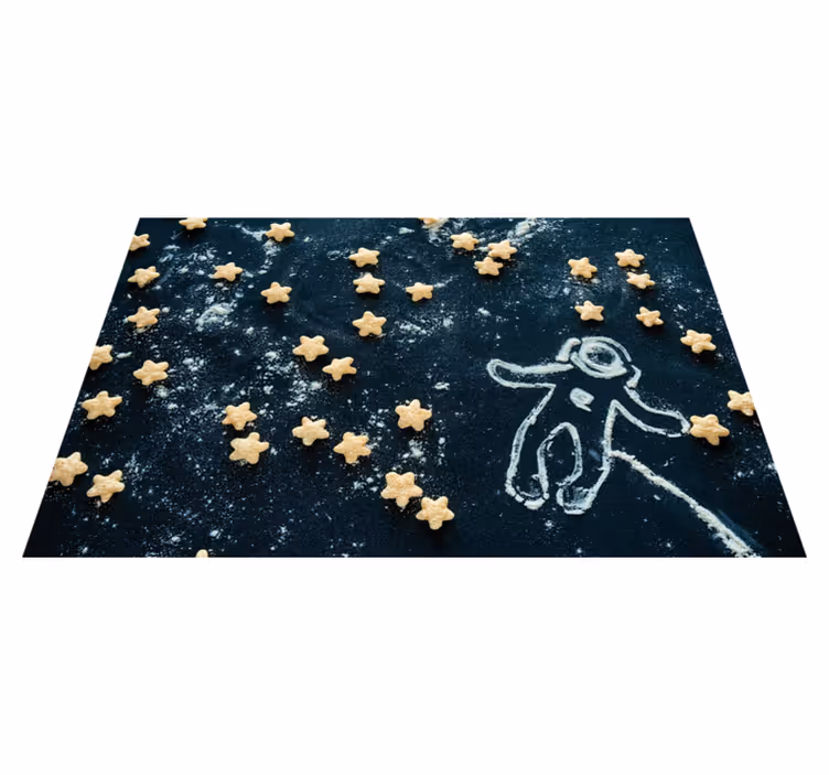 Kinder placemat astronauten sterrenscène - TenStickers