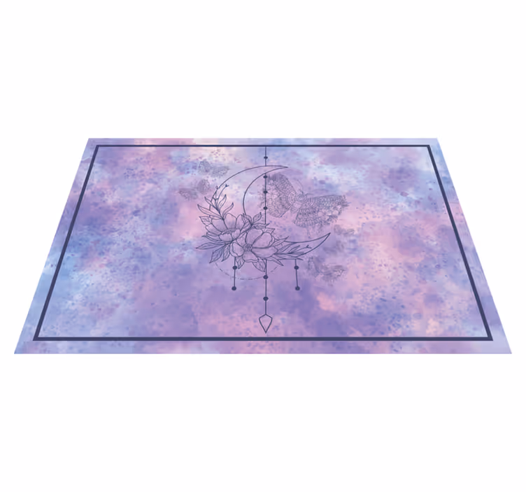 Originele placemat bloemenmaan ontwerp - TenStickers