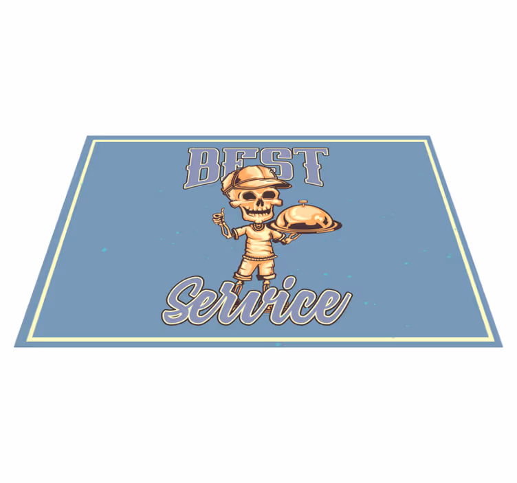 Originele placemat skeleton ober service - TenStickers