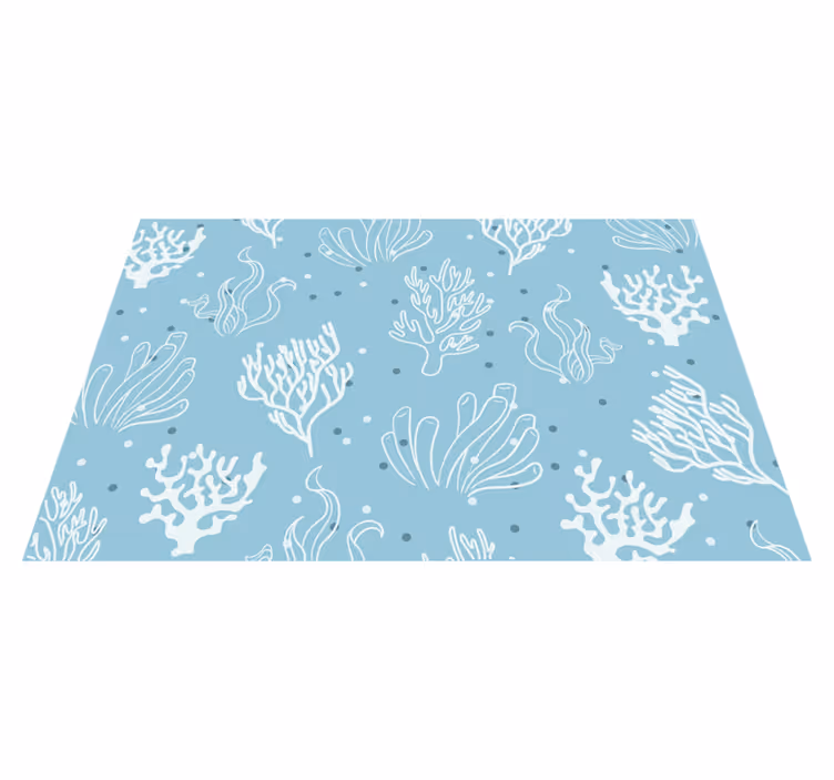 Originele placemat coral patroon kom set - TenStickers