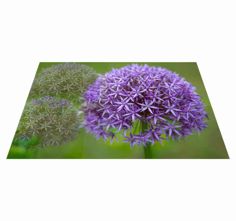 Placemat prachtige paarse bloemen - TenStickers