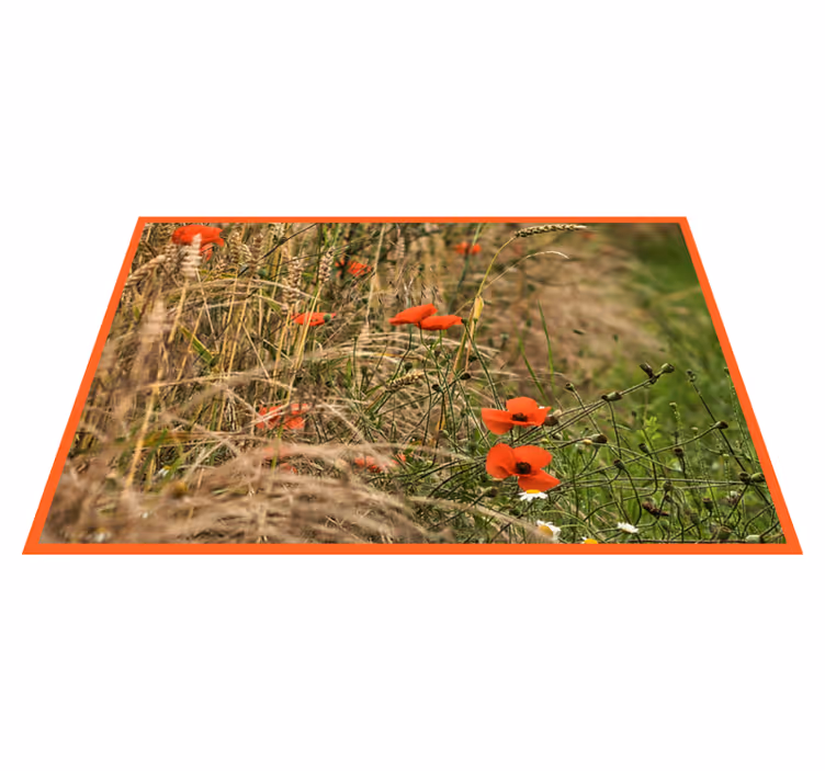 Kinder placemat grappige voedselopstelling - TenStickers
