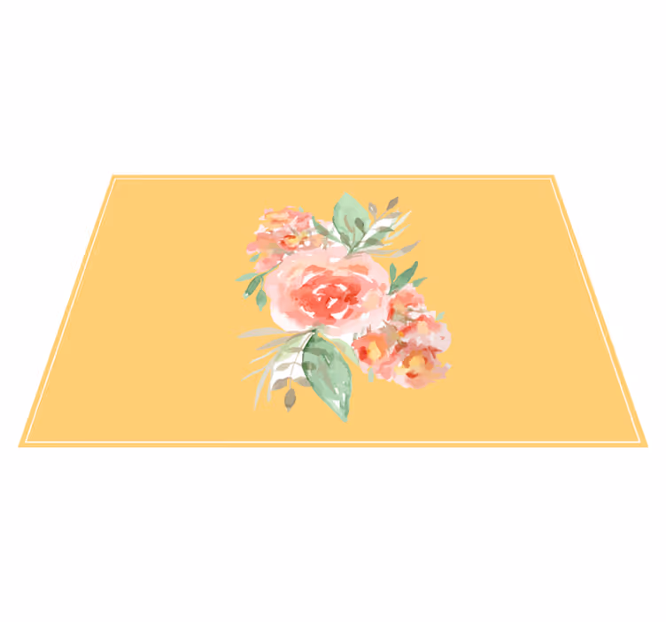 Originele placemat met bloemig patroon accent - TenStickers