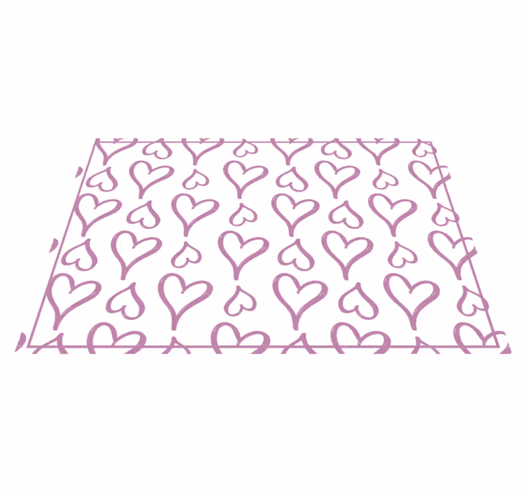 Originele placemat met charmant hartjespatroon - TenStickers
