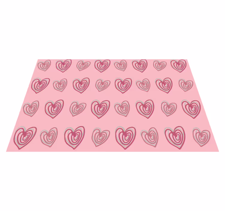 Originele placemat met hartjespatroon - TenStickers