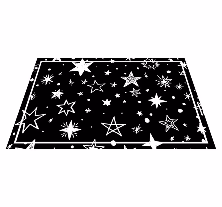 Kinder placemat sterrennacht patroon - TenStickers
