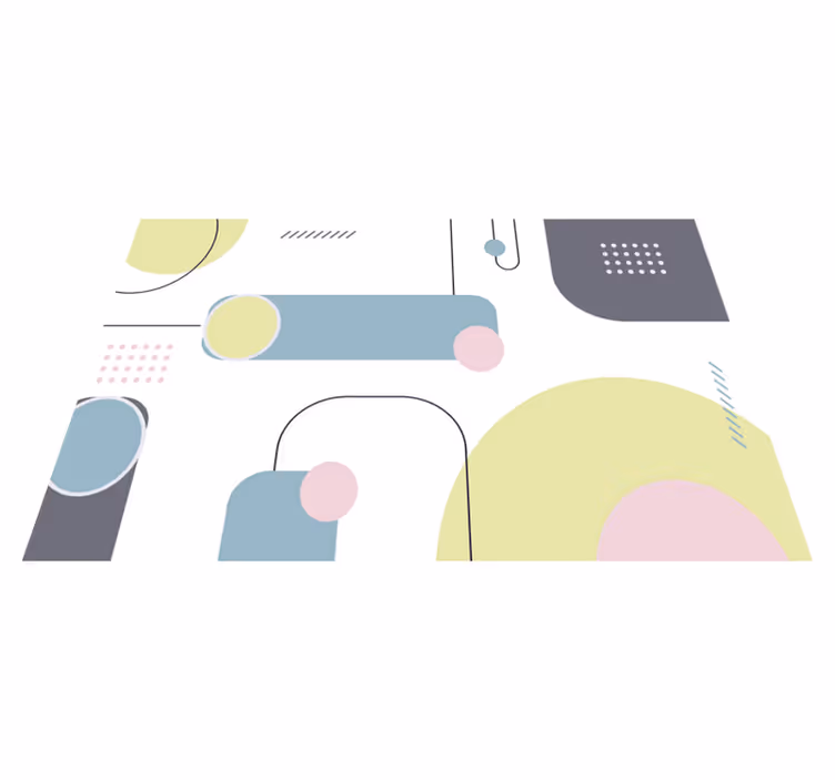 Moderne placemat geometrische vormindeling - TenStickers