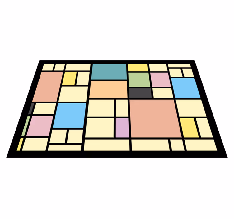 Moderne placemat geometrisch abstract patroon - TenStickers
