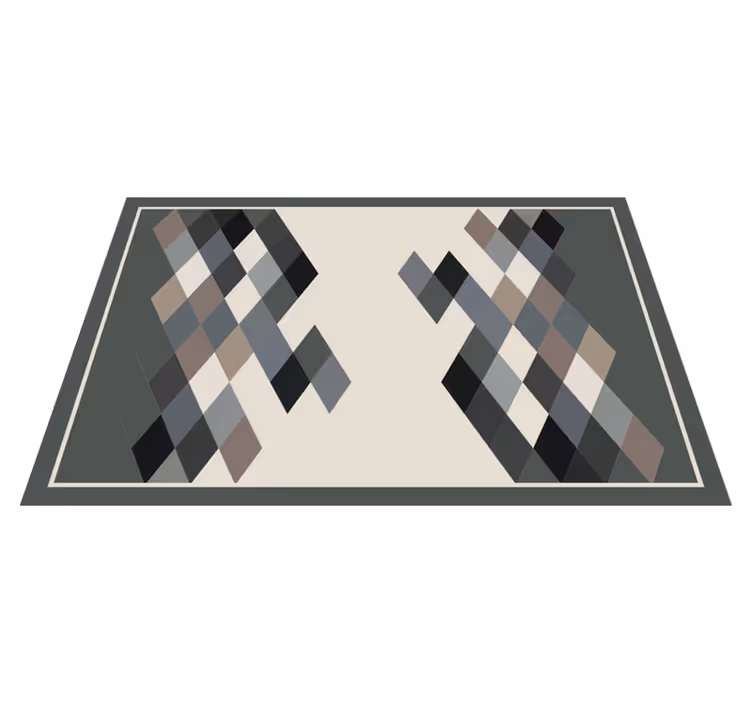 Geometrisch patroon oppervlak moderne placemat - TenStickers