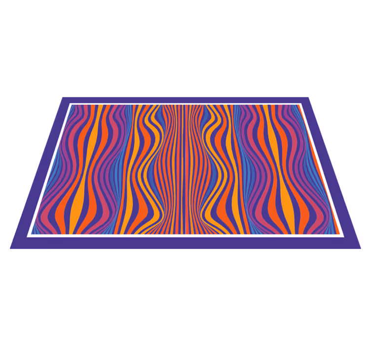 Placemat met gebogen lijnpatronen - TenStickers