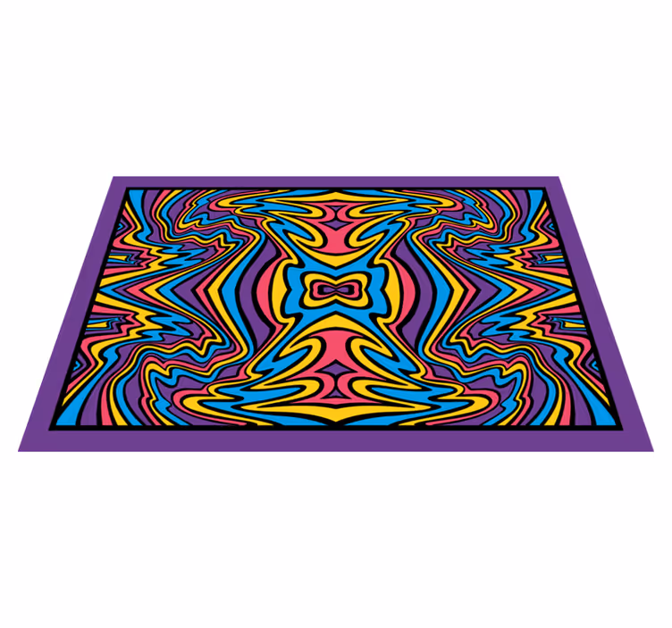 Originele placemat kleurrijke abstracte draaien - TenStickers