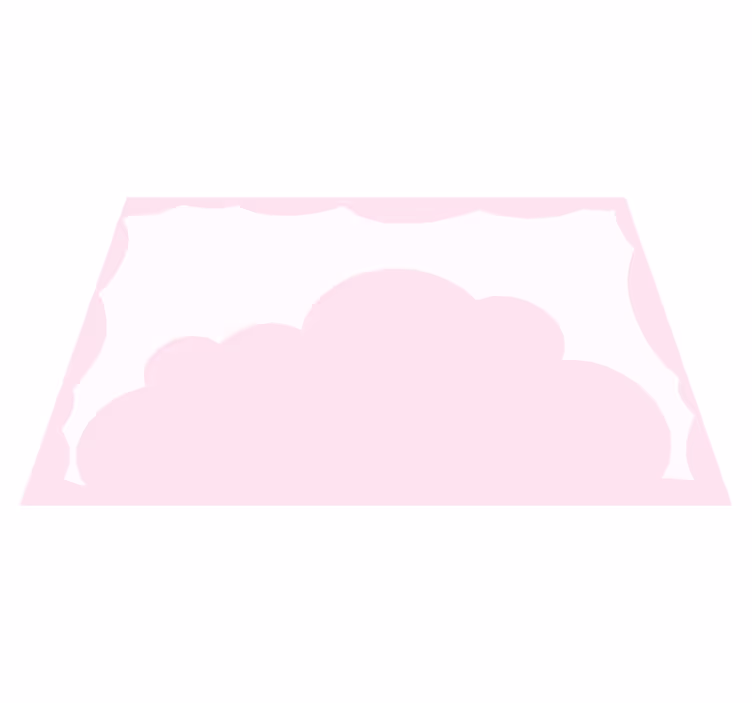 Kinder placemat met wolken thema achtergrond - TenStickers