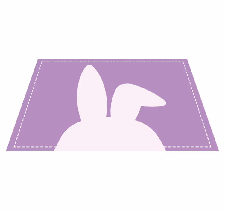 Kinder placemat in konijnenoorvorm - TenStickers