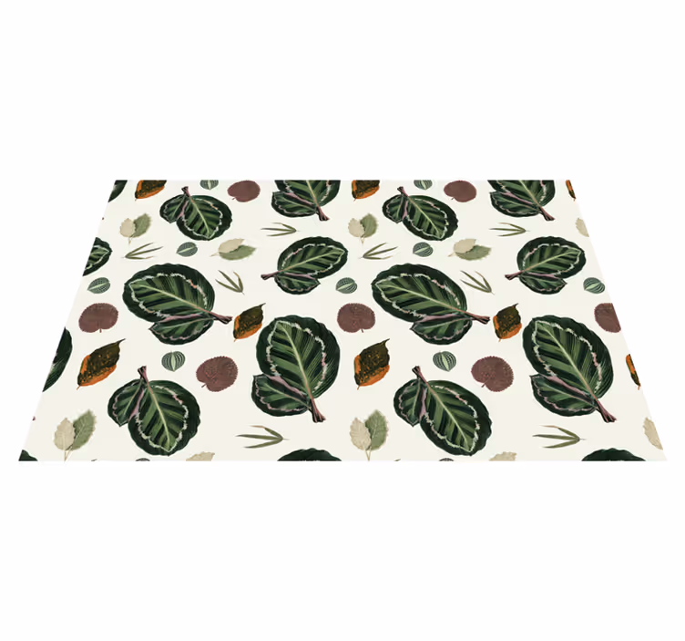 Placemat bladpatroon elementen - TenStickers