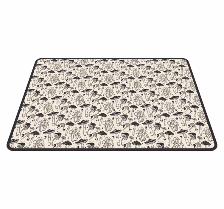 Originele placemat paddenstoelenpatroon - TenStickers
