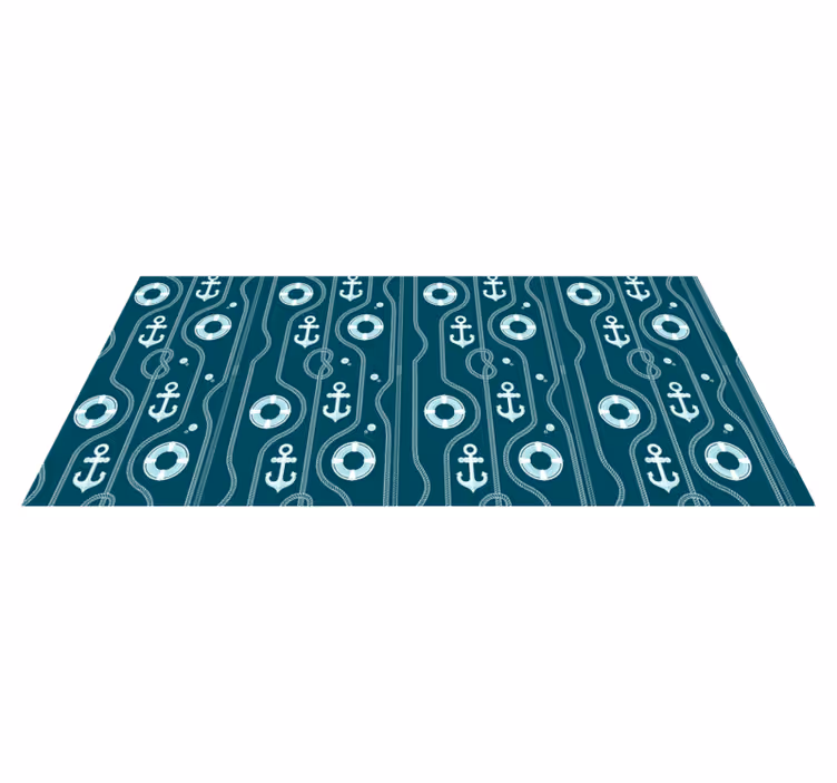 Originele placemat maritiem anker motief - TenStickers