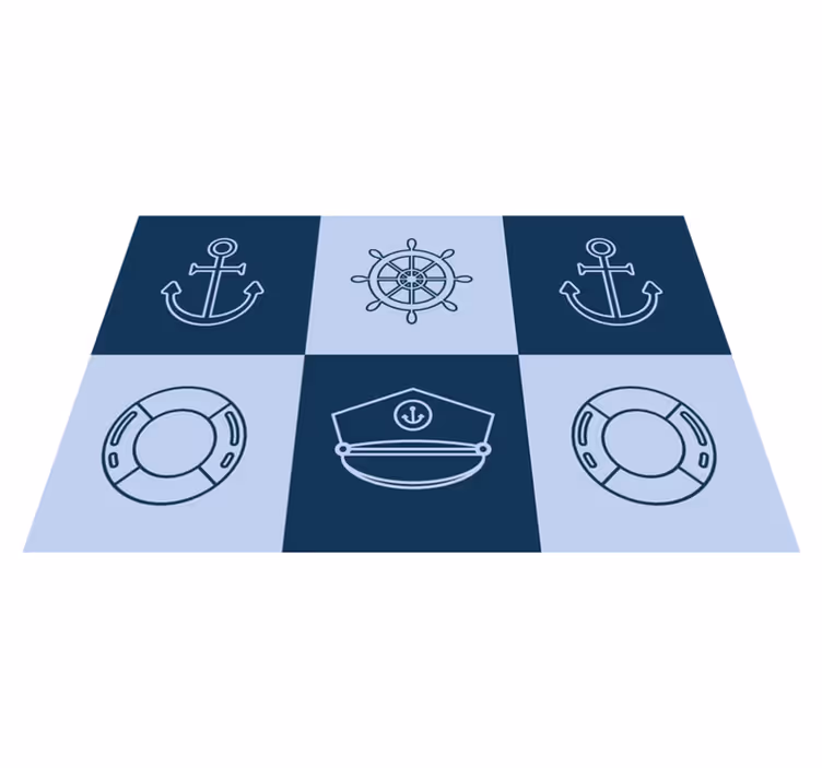Nautische symbolen mat originele placemat - TenStickers