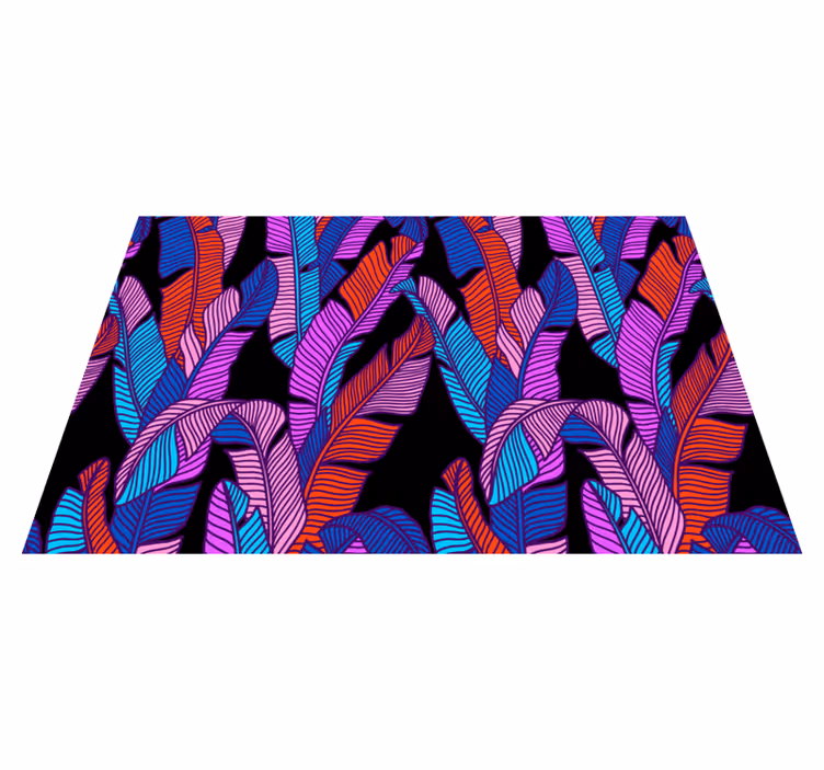 Placemat met kleurrijke bladeren motieven - TenStickers