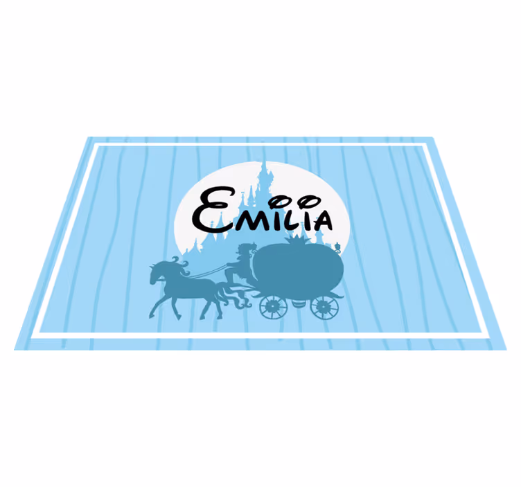Kinder placemat paardentram - TenStickers
