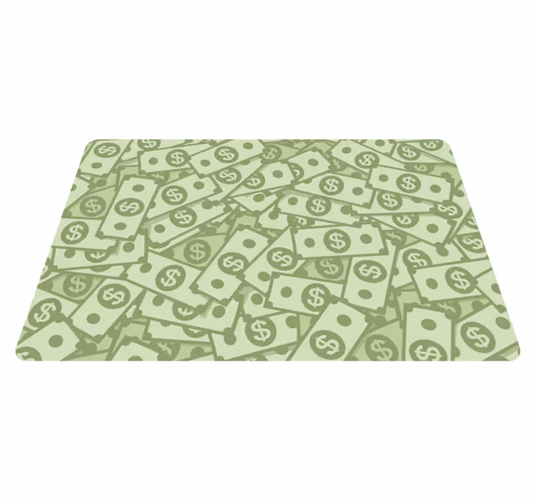 Originele placemat cash pattern laag - TenStickers