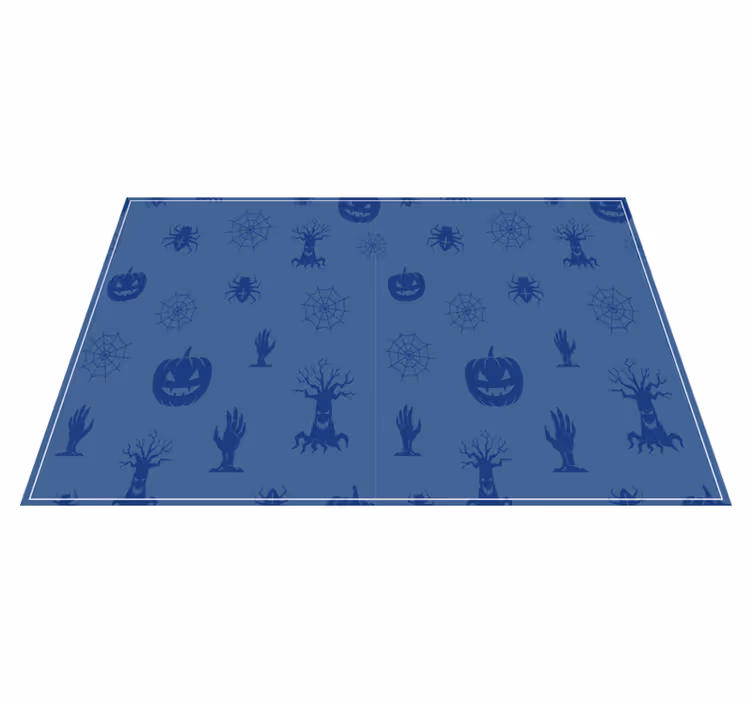 Halloween placemat met griezelig thema decor - TenStickers