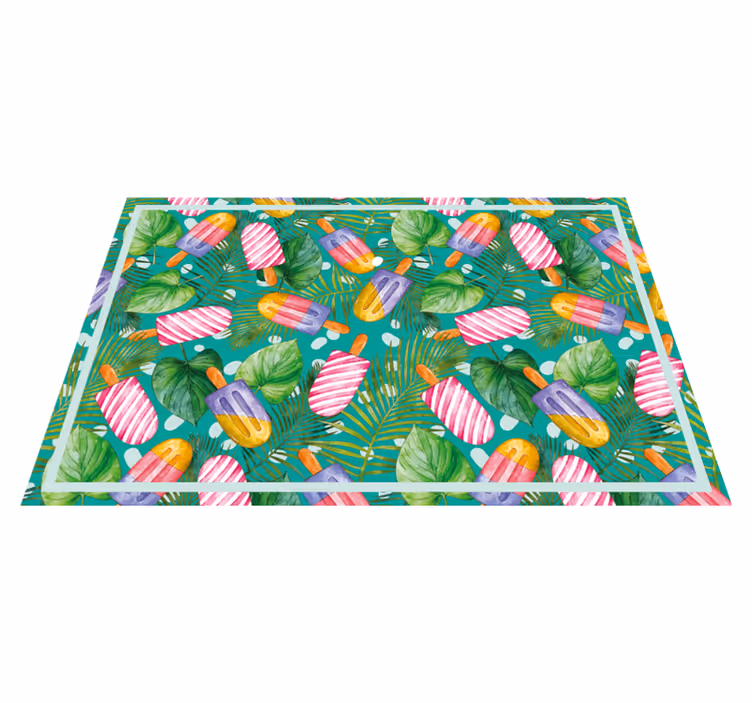 Originele placemat kleurrijke ijsjes - TenStickers