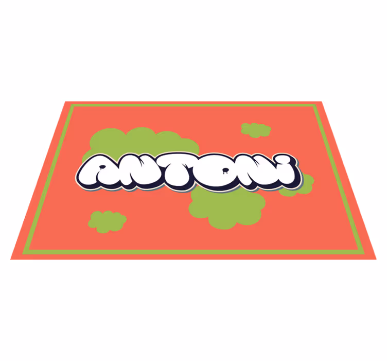 Placemat met naam persoonlijke leuke naam - TenStickers