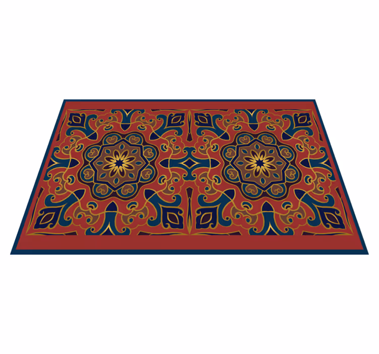 Originele placemat ingewikkelde bloemschikking - TenStickers