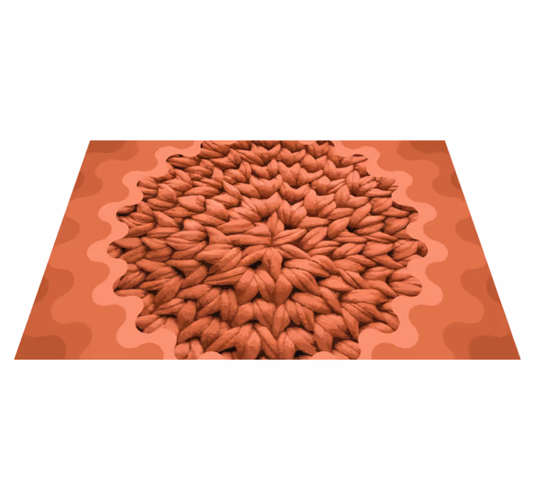 Placemat met textuur van bladeren motief - TenStickers