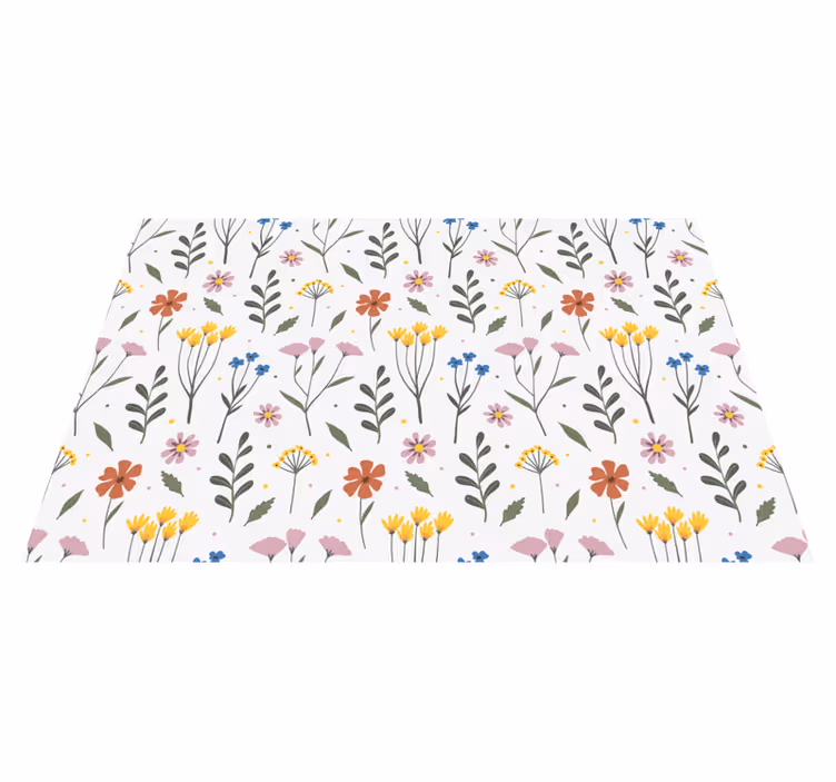 Originele placemat met bloemenpatroon kenmerken - TenStickers