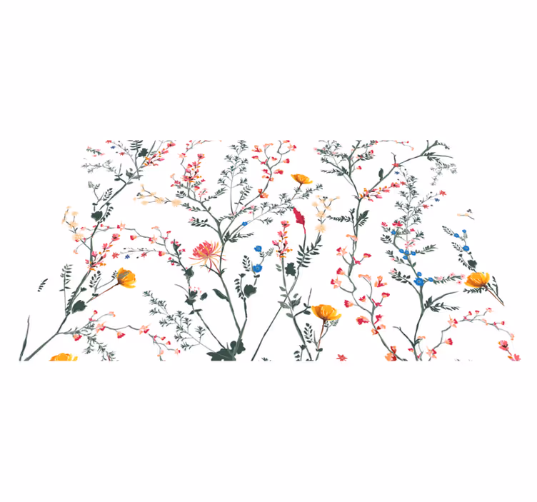 Originele placemat bloemenpatroon verzameling - TenStickers